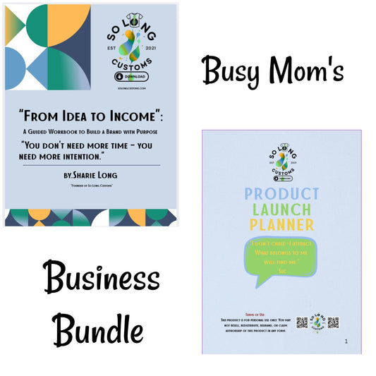 Busy Moms Business Bundle -Starting is hard when you don’t know what to do first.