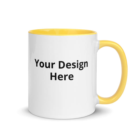 Personalized Design - White Mug with Color Inside